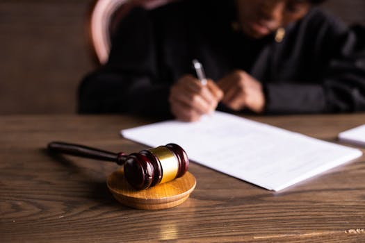 legal documents on a desk