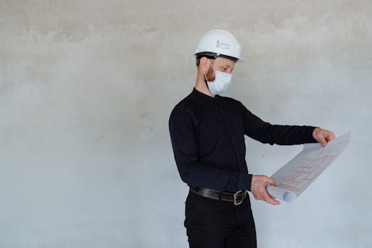 Construction workers reviewing a punch list